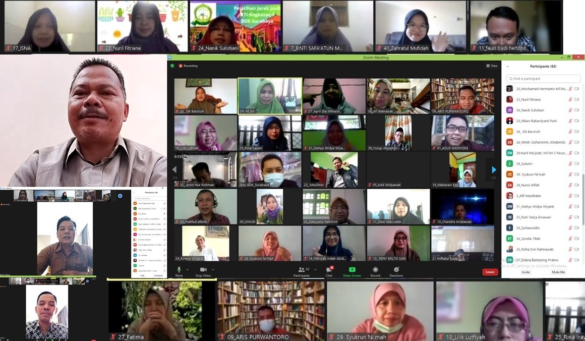 Peatihan Berakhir, 13 Agkatan PJJ Ditutup Via Zoom Cloud Meeting